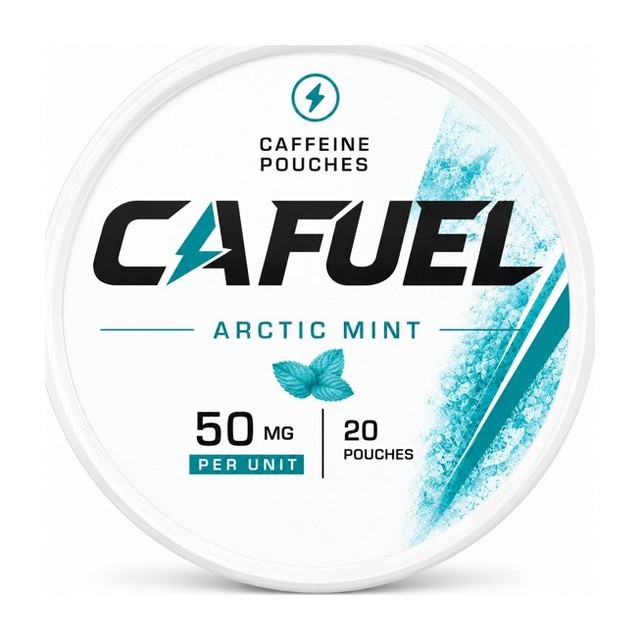 CAFUEL Arctic Mint caffeine pouch can, 50mg, 20 pouches