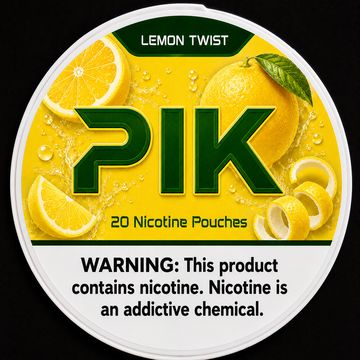 PIK Lemon Twist nicotine pouch can